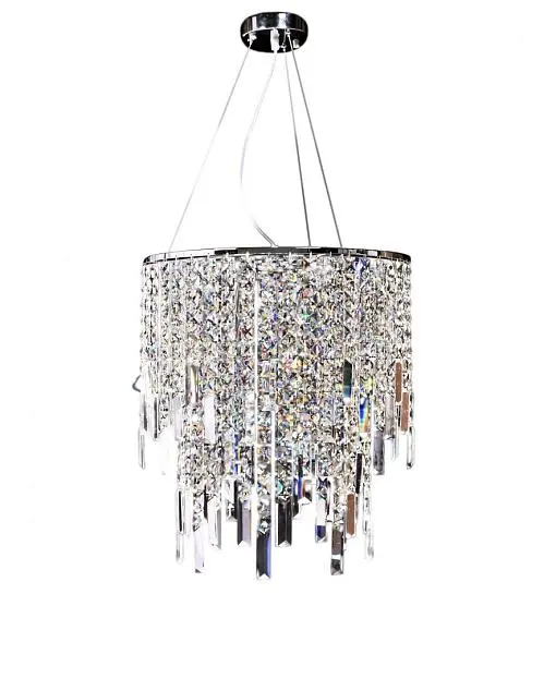 Хрустальная подвесная люстра Lumina Deco LDP 2159-350 CHR Zucchero Хрустальная подвесная люстра Lumina Deco LDP 2159-350 CHR Zucchero