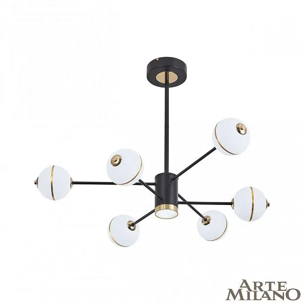 Люстра на штанге Arte Milano 272069/6 BK Ferrara-72069 Люстра на штанге Arte Milano 272069/6 BK Ferrara-72069