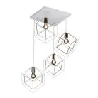 Подвесной светильник Imex MD.0830-4-P WH+FGD