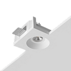 Встраиваемый гипсовый светильник под сменную лампу LeDron LUMI SQ1 125x125 D80