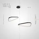 Кольцевые люстры и светильники ZELMER Два кольца. 85 + 108 см Lampatron zelmer-2-m 6830-18769