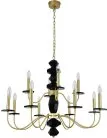 Подвесная люстра Newport 3878+4/С brass 3870