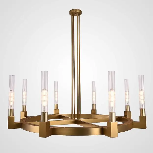 Люстра Canelle Round Chandelier 8 Modern Brass 84600-22 ImperiumLoft Люстра Canelle Round Chandelier 8 Modern Brass 84600-22 ImperiumLoft