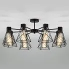 Потолочная люстра Eurosvet 70107/8 черный a044748 Trappola