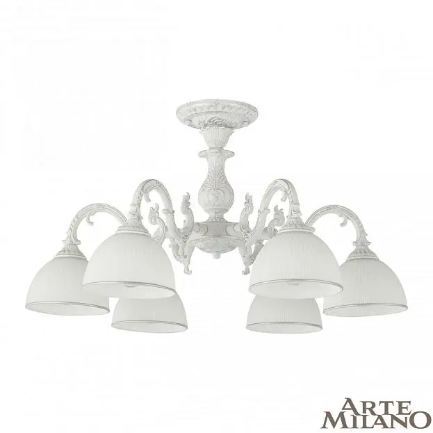 Люстра потолочная Arte Milano 346410/6 WT+SL AM346410 Люстра потолочная Arte Milano 346410/6 WT+SL AM346410