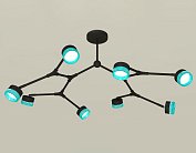 Люстра на штанге Ambrella light XB9060202/8 SBK/BL