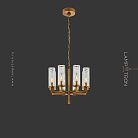 Люстра FEAT LUX 8 ламп. Латунь Lampatron f-feat-lux-8-brass 7448-20992