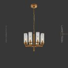 Люстра FEAT LUX 8 ламп. Латунь Lampatron f-feat-lux-8-brass 7448-20992