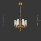 Люстра FEAT LUX 8 ламп. Латунь Lampatron f-feat-lux-8-brass 7448-20992