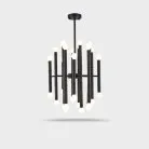 Люстра CONSTA 30 ламп. Цвет черный. Lampatron 1124-8033