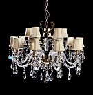 Хрустальная подвесная люстра Lumina Deco LDP 66251-15 Bianca