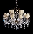Хрустальная подвесная люстра Lumina Deco LDP 66251-15 Bianca