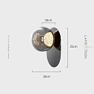 Бра MAYER ORB WALL 1 плафон Lampatron f-mayer-orb-wall-1 8399-23015