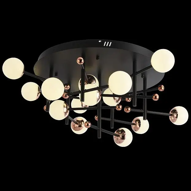 Потолочная люстра NATALI KOVALTSEVA LED LAMPS 81344 GOLD BLACK