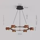 Кольцевые люстры и светильники ERNAR Теплый свет Lampatron ernar-warm 8412-23050