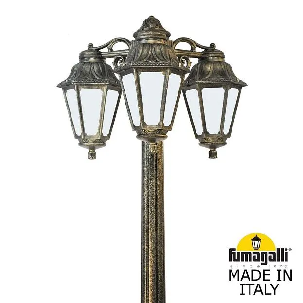 Садово-парковый фонарь FUMAGALLI GIGI BISSO/ANNA 3L DN E22.156.S30.BYE27DN Античная бронза