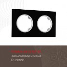 Рамка на 2 поста Arte Milano 502.01-2.black am
