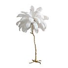 Торшер Delight Collection BRFL5014 white/antique brass Ostrich Feather