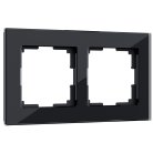 Рамка на 2 поста Werkel W0021108 (черный) a051439 Favorit