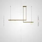 Реечный, рядный светильник BARRA 3 лампы. Цвет золото. Крепление планка Lampatron 1942-25367
