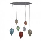Подвесная люстра Ideal Lux 100937 CLOWN SP7 COLOR
