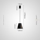 Подвесной светильник ANGE Тип A. Цвет черный Lampatron ange-a-black 9024-25667