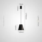 Подвесной светильник ANGE Тип A. Цвет черный Lampatron ange-a-black 9024-25667