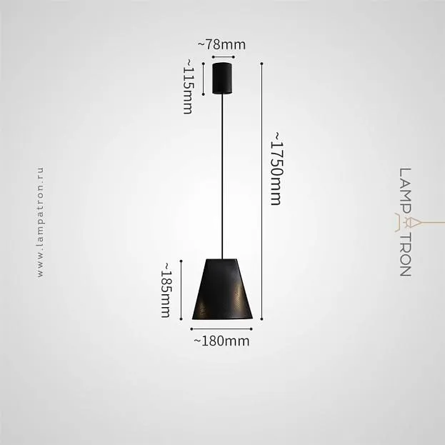 Подвесной светильник ANGE Тип A. Цвет черный Lampatron ange-a-black 9024-25667 Подвесной светильник ANGE Тип A. Цвет черный Lampatron ange-a-black 9024-25667