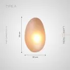 Бра LINDIS WALL Модель A. Цвет янтарь. Lampatron lindis-wall-a-amber 2960-7101