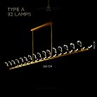 Реечный, рядный светильник GLORIOLE UP DOWN LINE Тип A (Кристаллы — Вверх). 32 LED. Lampatron gloriole-up-down-line-a-32 9126-25976