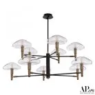Люстра APL LED 3308.1006/5+5 FP+BK Portofino