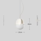 Подвесной светильник TARU Размер S. Цвет белый Lampatron taru-white-s 9016-25616