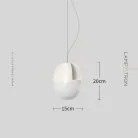 Подвесной светильник TARU Размер S. Цвет белый Lampatron taru-white-s 9016-25616