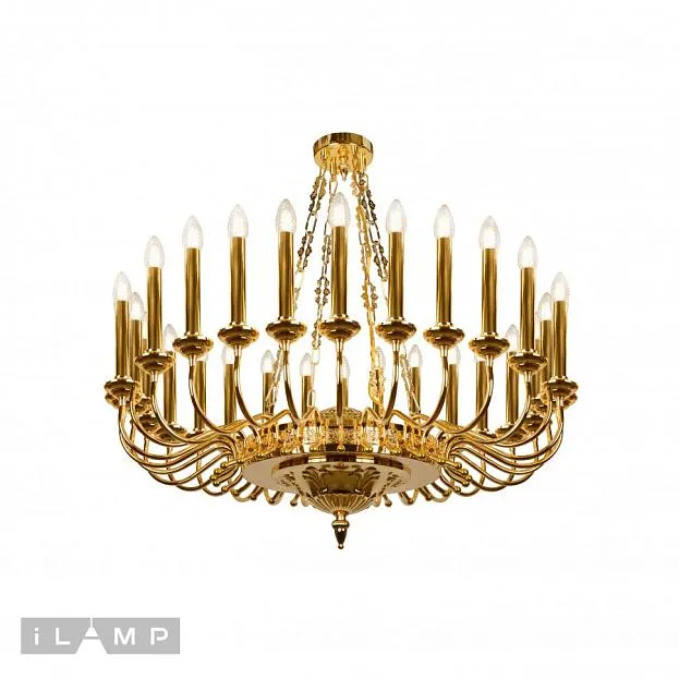 Подвесная люстра iLamp MD8551-30 GD Louvre