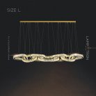 Реечный, рядный светильник SEFENIAS LUX Размер L. Цвет Золото Lampatron 7387-20386