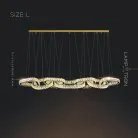 Реечный, рядный светильник SEFENIAS LUX Размер L. Цвет Золото Lampatron 7387-20386