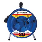 Удлинитель на металлической катушке с/з 4-местный STEKKER 39296, PRF02-41-30