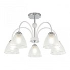Люстра потолочная с плафонами Arte Milano 321410/5 CR+WH Amalfi Napoli
