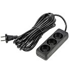 Розеточные блоки, удлинители Uniel S-CU3-7 BLACK Ultra