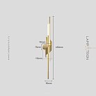 Бра TINUS BEND Размер S. Цвет латунь Lampatron f-tinus-bend-s-brass 8975-25403