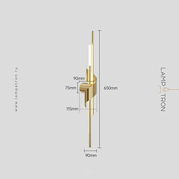 Бра TINUS BEND Размер S. Цвет латунь Lampatron f-tinus-bend-s-brass 8975-25403 Бра TINUS BEND Размер S. Цвет латунь Lampatron f-tinus-bend-s-brass 8975-25403