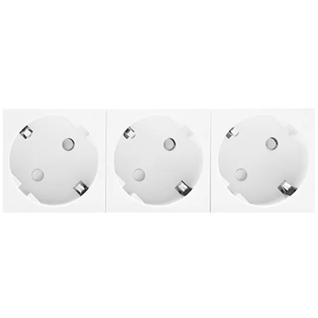Розетка 3х2К+З нем.ст., 45 гр., с з/ш, бел. (135х45мм), Donel DF6D3W 45х45 Розетка 3х2К+З нем.ст., 45 гр., с з/ш, бел. (135х45мм), Donel DF6D3W 45х45