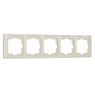 Рамка на 5 постов Werkel W0052003 (слоновая кость) Snabb basic a051292
