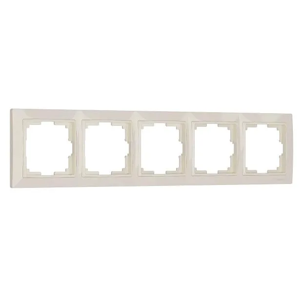 Рамка на 5 постов Werkel W0052003 (слоновая кость) Snabb basic a051292
