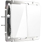 Выключатель двухклавишный Werkel W1120001 (белый) a051135