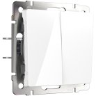 Выключатель двухклавишный Werkel W1120001 (белый) a051135