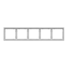 Рамка на 5 постов для розеток и выключателей LeDron 5 Frame PC White