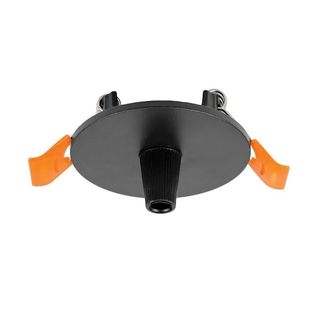 Чаша потолочная встраиваемая (D60) д/подвода питания 510117 на 48В ЧЕРНЫЙ Lightstar 510007 Due Hermes