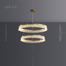 Кольцевые люстры и светильники SABINA Два кольца. 60 + 80 см Lampatron 6027-16042
