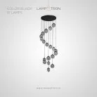 Подвесной светильник NORMAN 19 подвесов. Цвет черный Lampatron 8677-24269